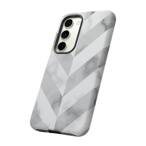 CASEBOB Phone Case White Herringbone Android Case (Protective)