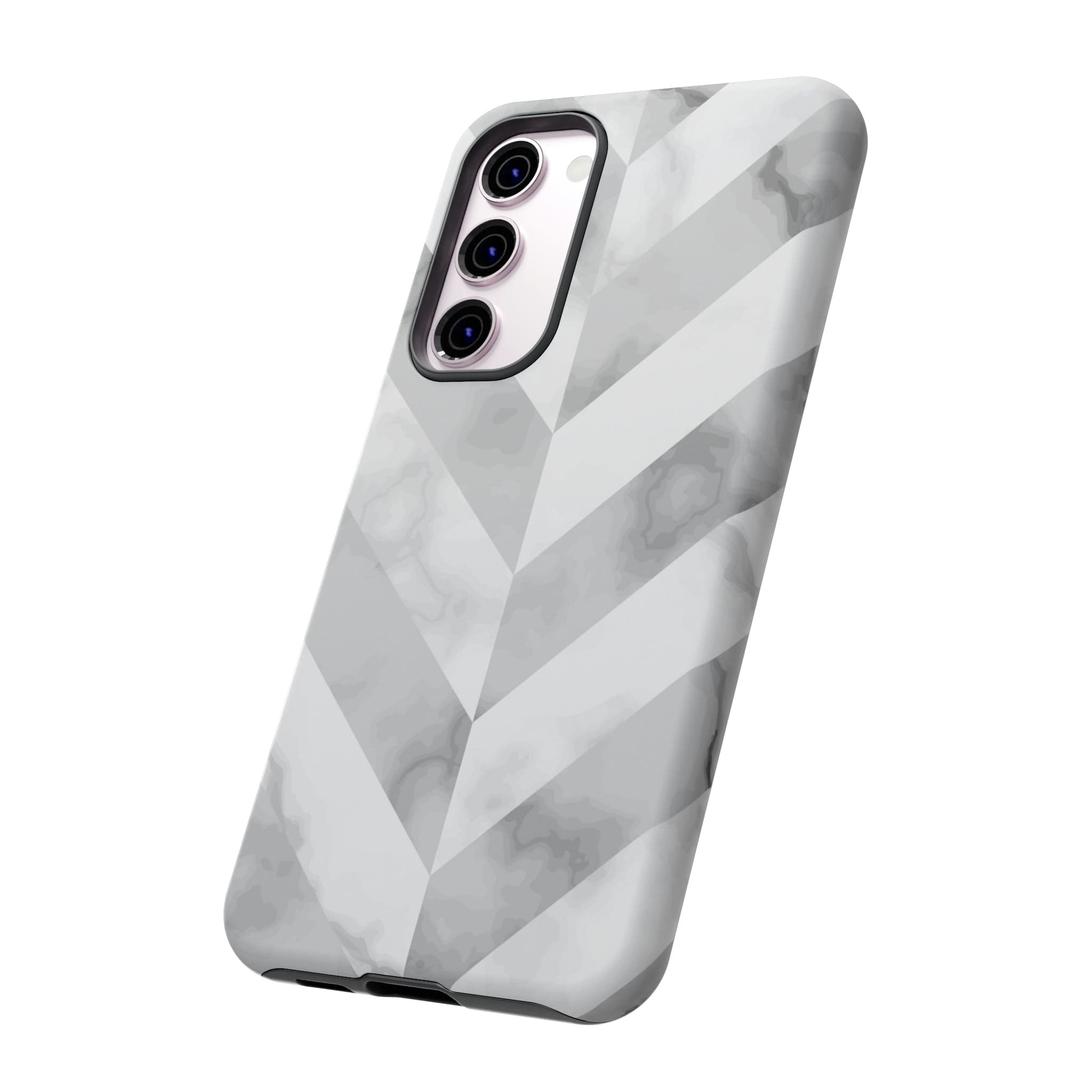 CASEBOB Phone Case White Herringbone Android Case (Protective)