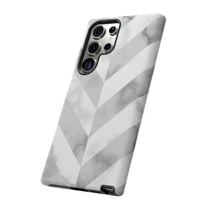 CASEBOB Phone Case White Herringbone Android Case (Protective)