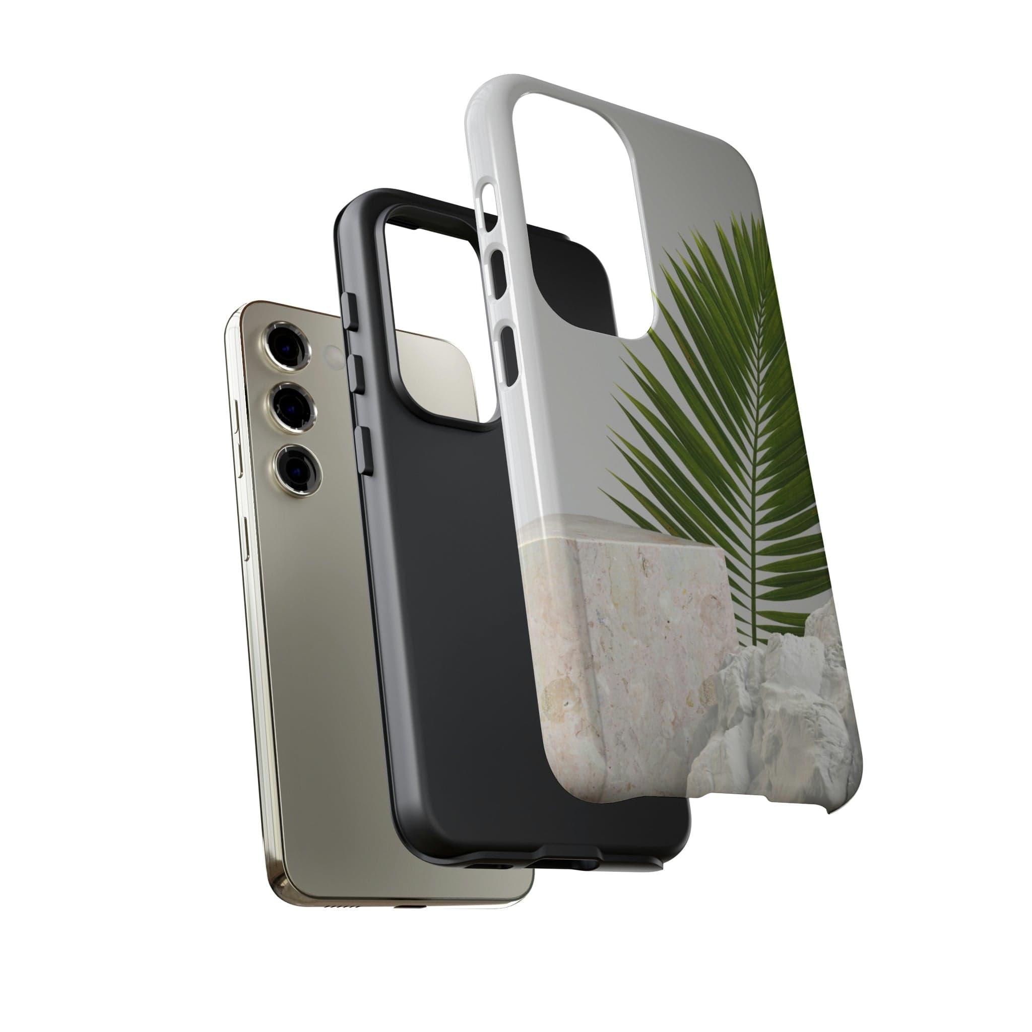 CASEBOB Phone Case White Marble Android Case (Protective)