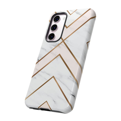 CASEBOB Phone Case White Marble Android Case (Protective)