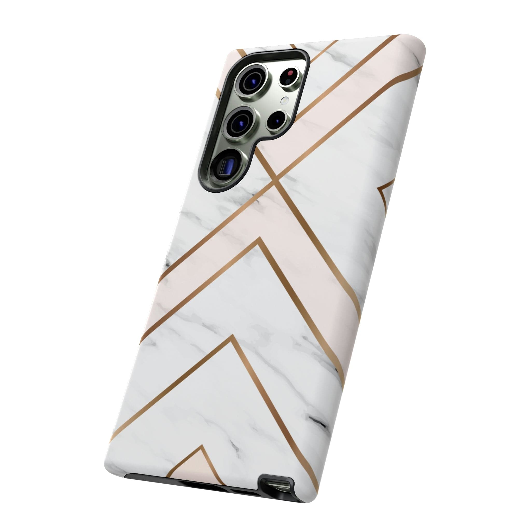 CASEBOB Phone Case White Marble Android Case (Protective)