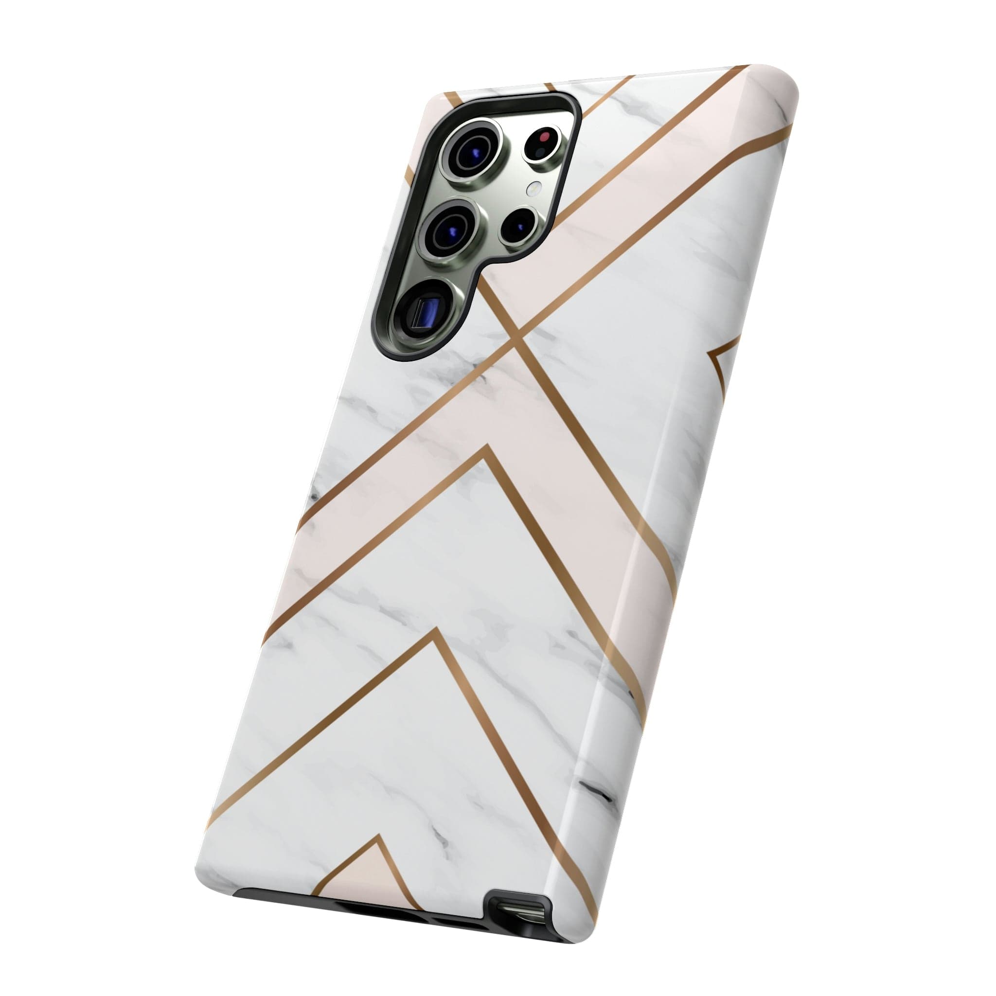 CASEBOB Phone Case White Marble Android Case (Protective)