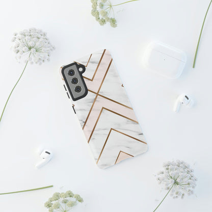 CASEBOB Phone Case White Marble Android Case (Protective)