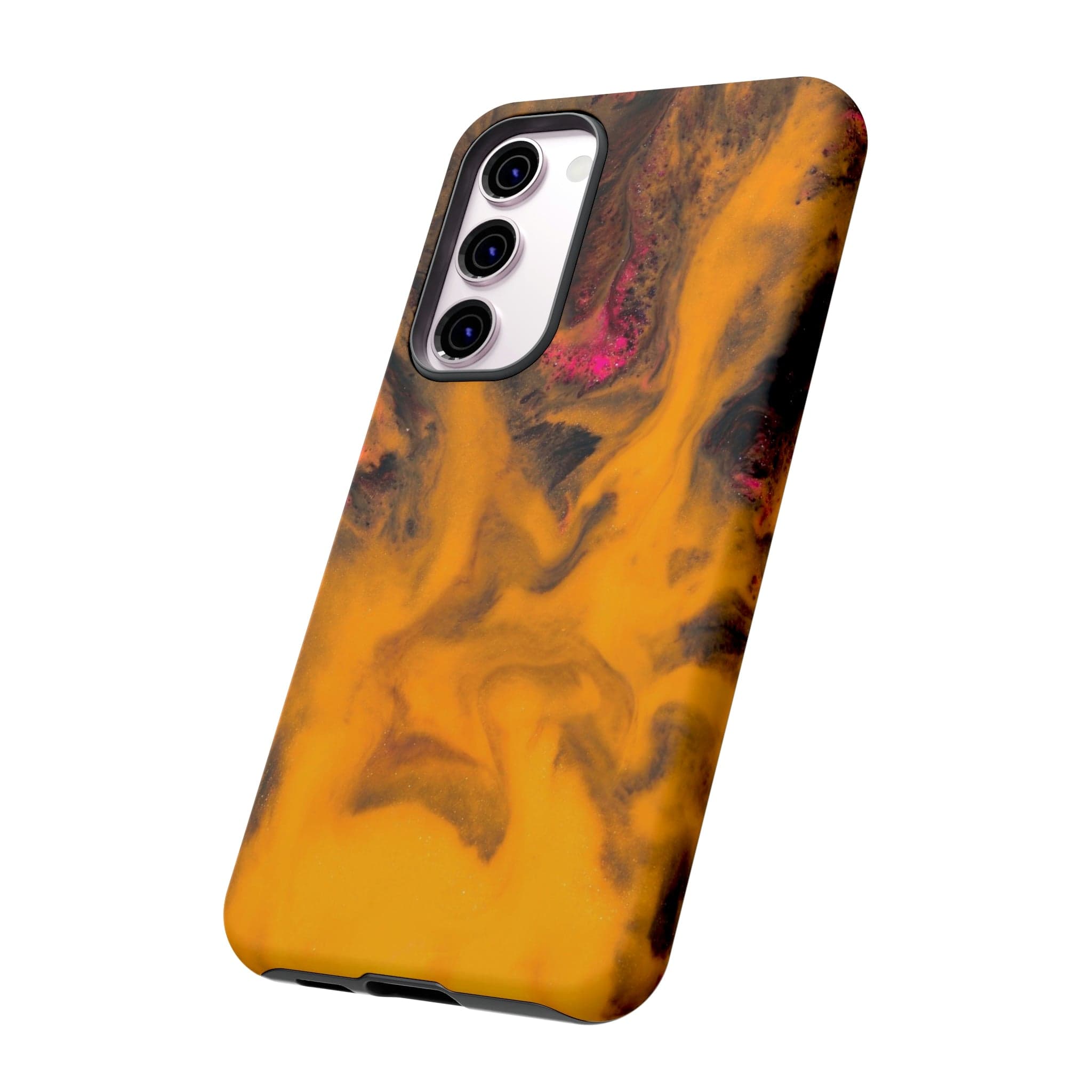 CASEBOB Phone Case Yellow Flame Ink Art Android Case (Protective)