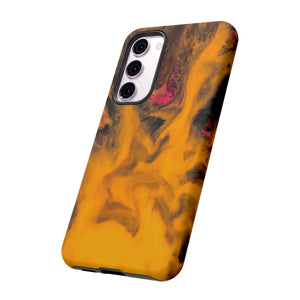 CASEBOB Phone Case Yellow Flame Ink Art Android Case (Protective)