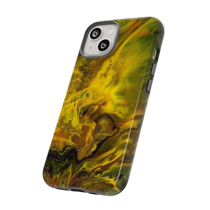 CASEBOB Phone Case Yellow Flame Ink Art iPhone Case (Protective)