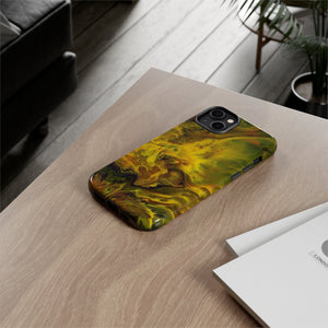 CASEBOB Phone Case Yellow Flame Ink Art iPhone Case (Protective)