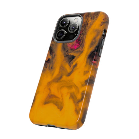 CASEBOB Phone Case Yellow Flame Ink Art iPhone Case (Protective)