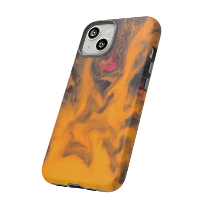 CASEBOB Phone Case Yellow Flame Ink Art iPhone Case (Protective)