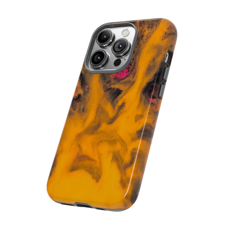 CASEBOB Phone Case Yellow Flame Ink Art iPhone Case (Protective)