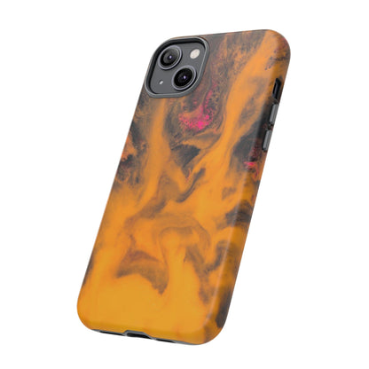 CASEBOB Phone Case Yellow Flame Ink Art iPhone Case (Protective)