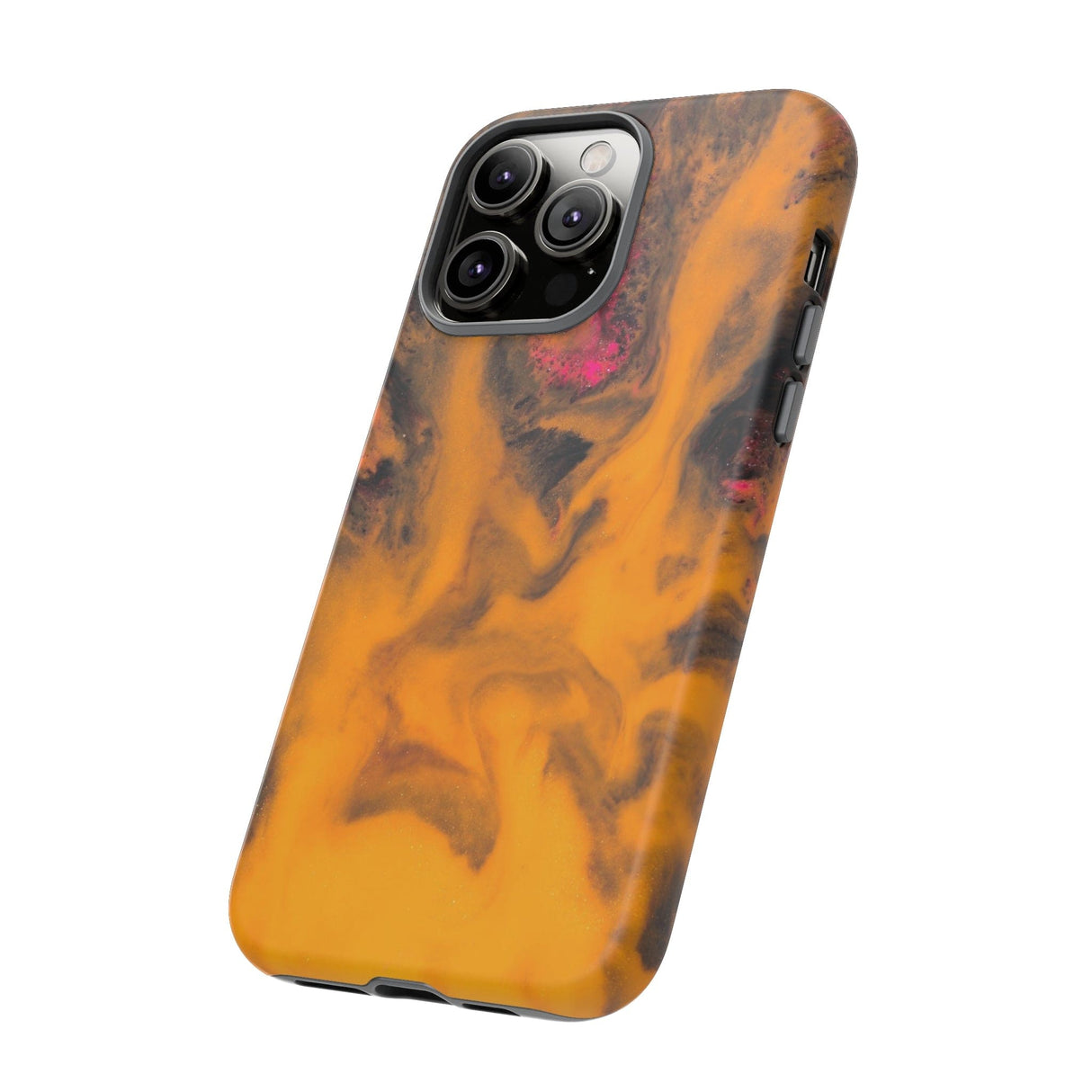 CASEBOB Phone Case Yellow Flame Ink Art iPhone Case (Protective)