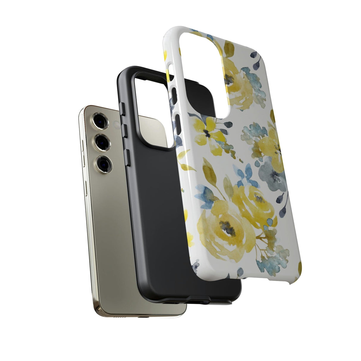 CASEBOB Phone Case Yellow Floral Android Case (Protective)