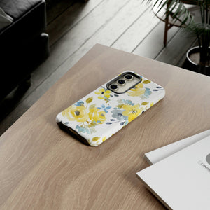 CASEBOB Phone Case Yellow Floral Android Case (Protective)