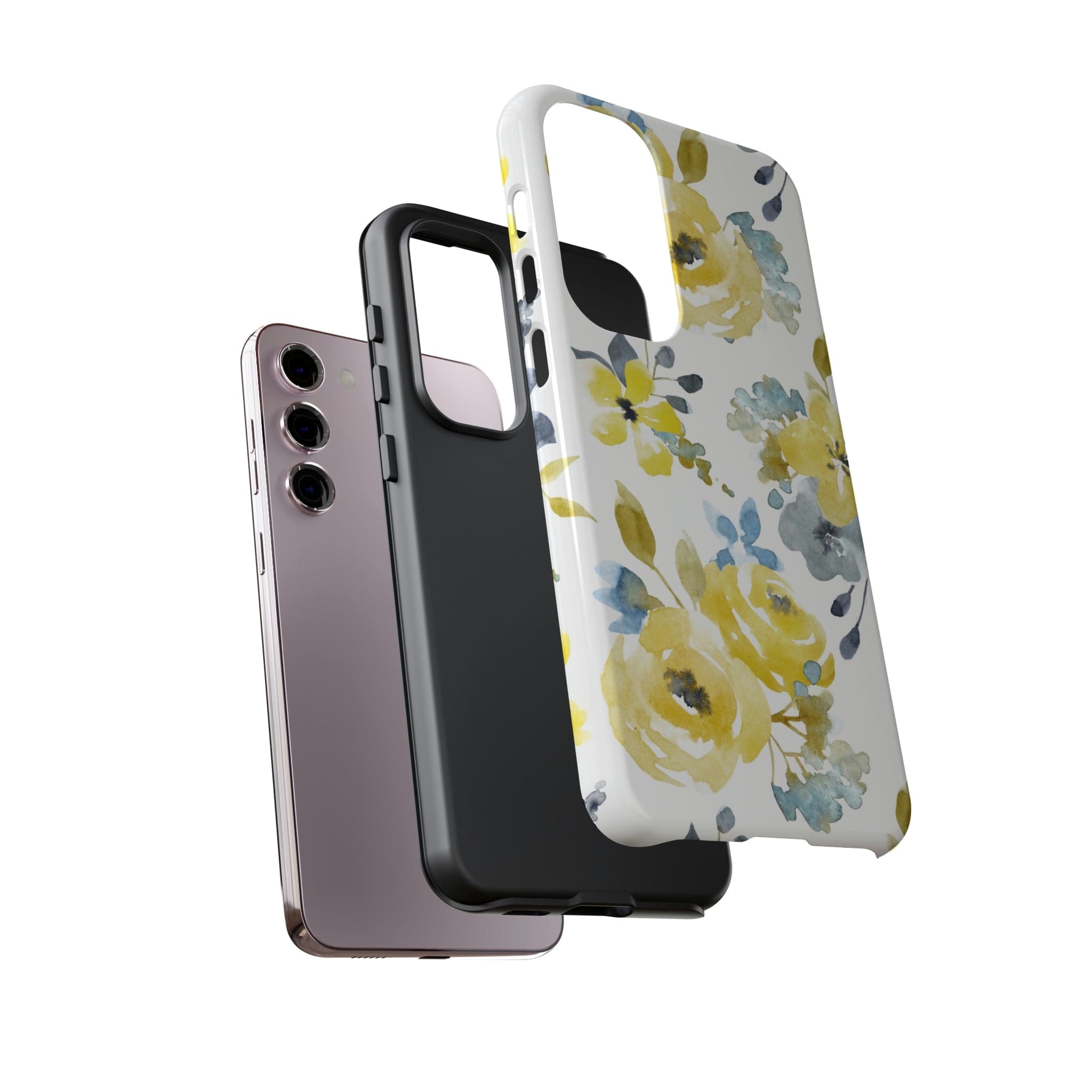 CASEBOB Phone Case Yellow Floral Android Case (Protective)