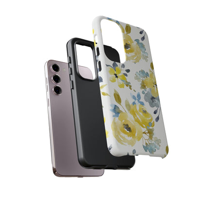 CASEBOB Phone Case Yellow Floral Android Case (Protective)