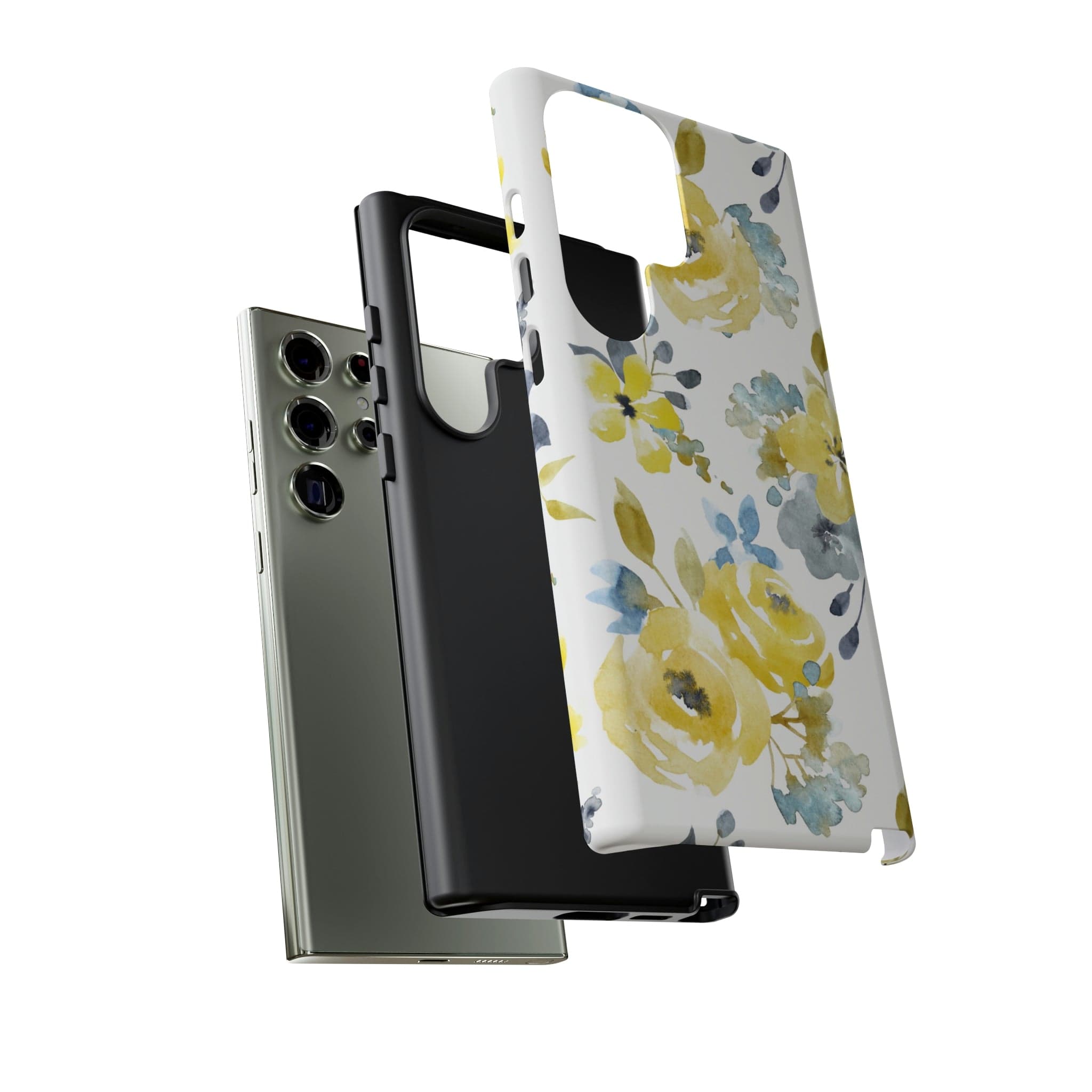 CASEBOB Phone Case Yellow Floral Android Case (Protective)