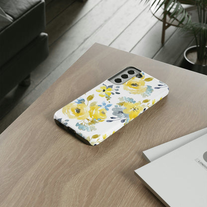 CASEBOB Phone Case Yellow Floral Android Case (Protective)