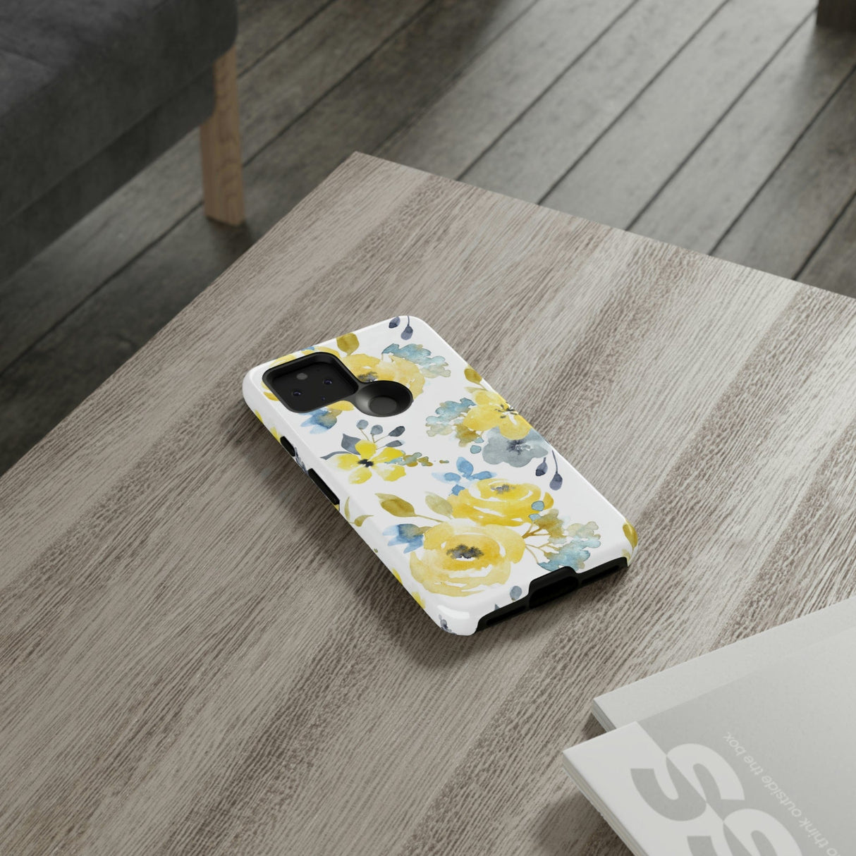 CASEBOB Phone Case Yellow Floral Android Case (Protective)