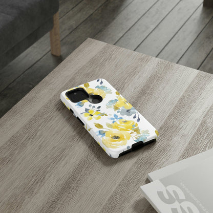 CASEBOB Phone Case Yellow Floral Android Case (Protective)