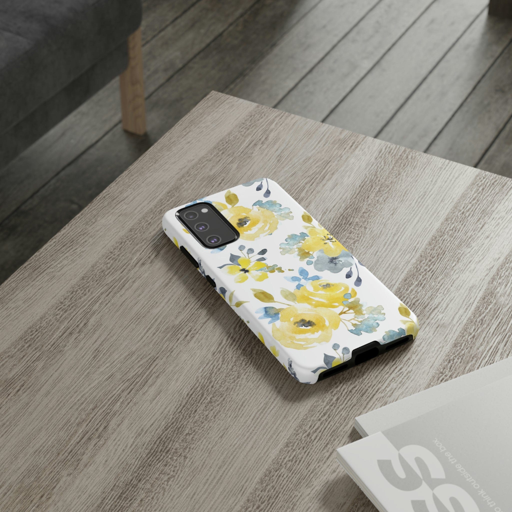 CASEBOB Phone Case Yellow Floral Android Case (Protective)