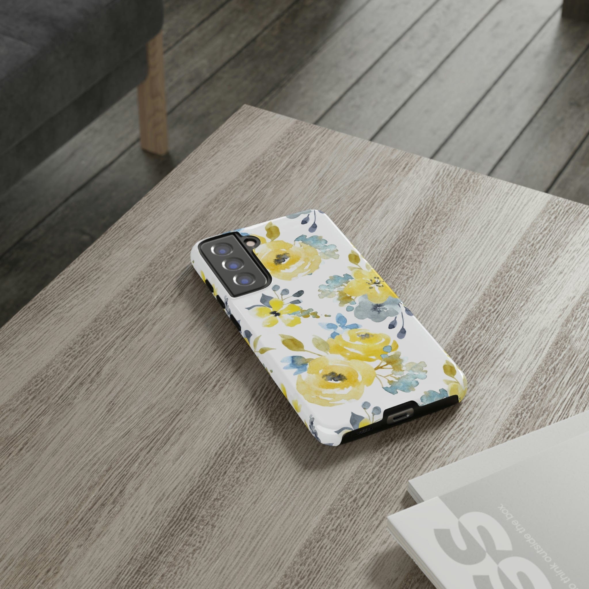 CASEBOB Phone Case Yellow Floral Android Case (Protective)