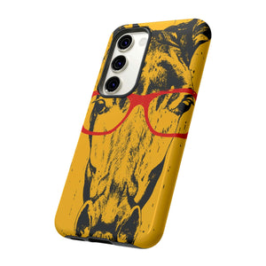 CASEBOB Phone Case Yellow Horse Glasses Android Case (Protective)