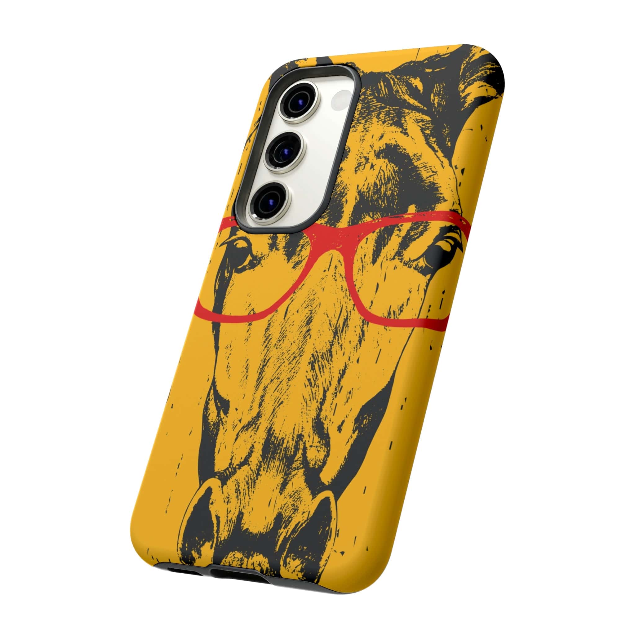 CASEBOB Phone Case Yellow Horse Glasses Android Case (Protective)