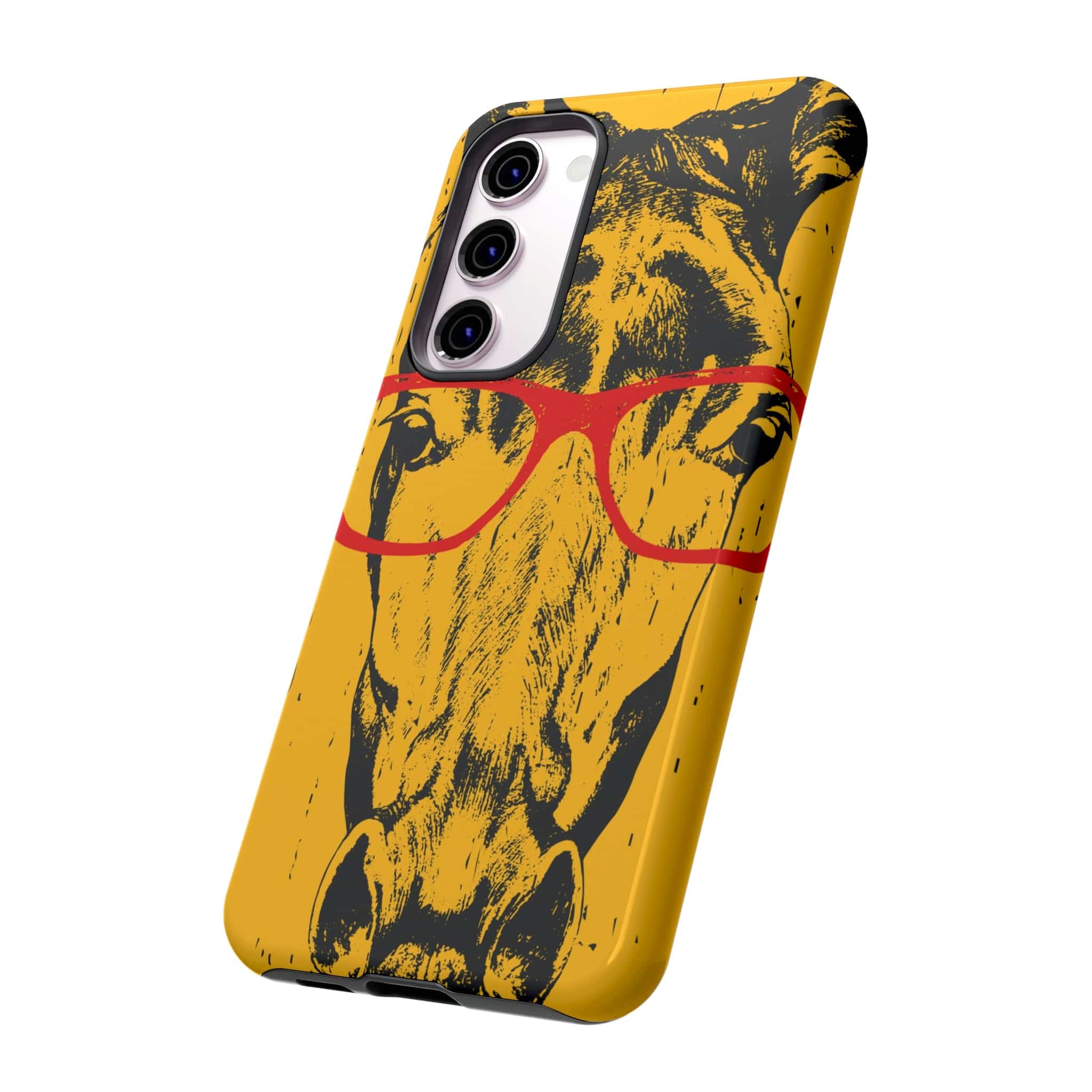 CASEBOB Phone Case Yellow Horse Glasses Android Case (Protective)