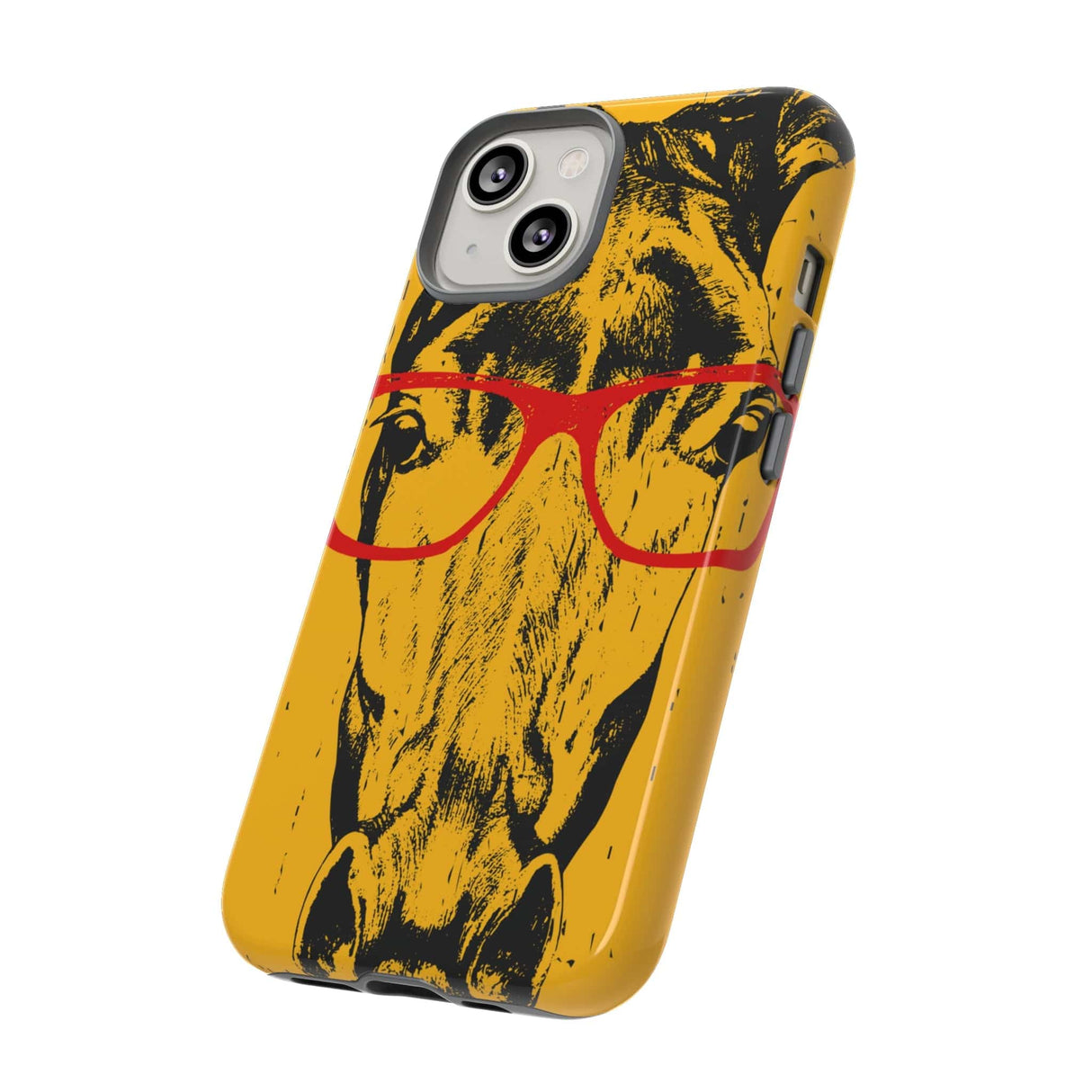 CASEBOB Phone Case Yellow Horse Glasses iPhone Case (Protective)