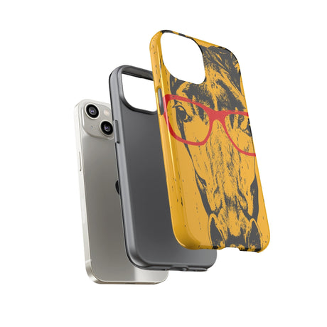 CASEBOB Phone Case Yellow Horse Glasses iPhone Case (Protective)