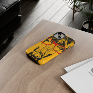 CASEBOB Phone Case Yellow Horse Glasses iPhone Case (Protective)