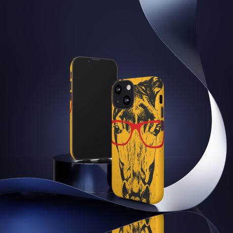 CASEBOB Phone Case Yellow Horse Glasses iPhone Case (Protective)