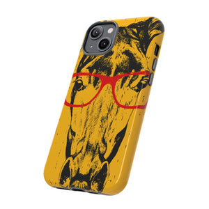 CASEBOB Phone Case Yellow Horse Glasses iPhone Case (Protective)