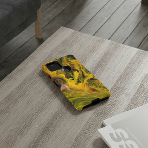 CASEBOB Phone Case Yellow Liquid Ink Art Android Case (Protective)