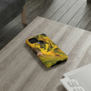 CASEBOB Phone Case Yellow Liquid Ink Art Android Case (Protective)