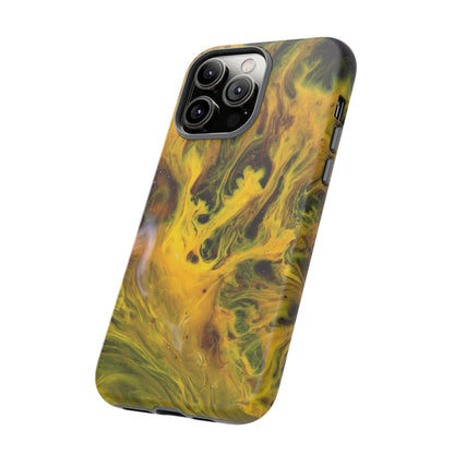 CASEBOB Phone Case Yellow Liquid Ink Art iPhone Case (Protective)