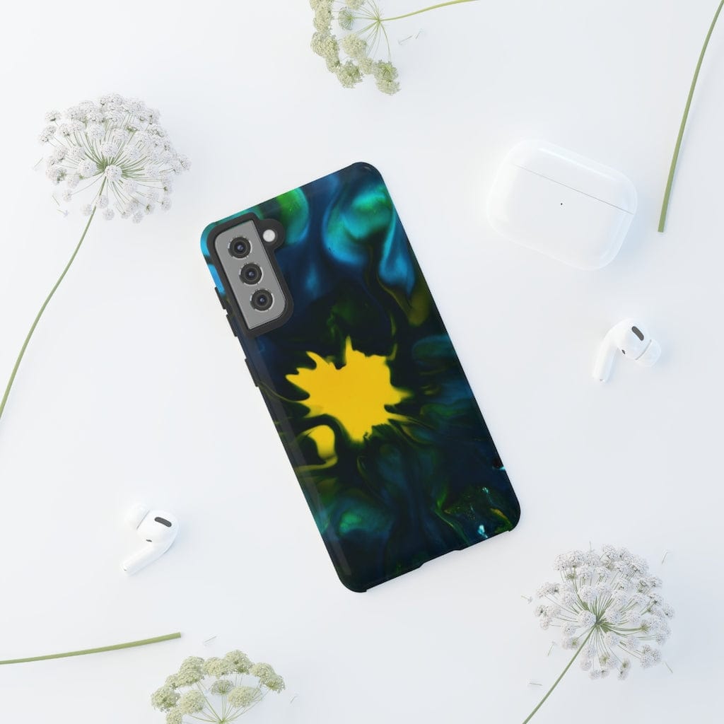 CASEBOB Phone Case Yellow Spot Ink Art Android Case (Protective)