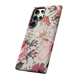 Pink daisies Vintage Flower Samsung Case (Protective) Phone Case