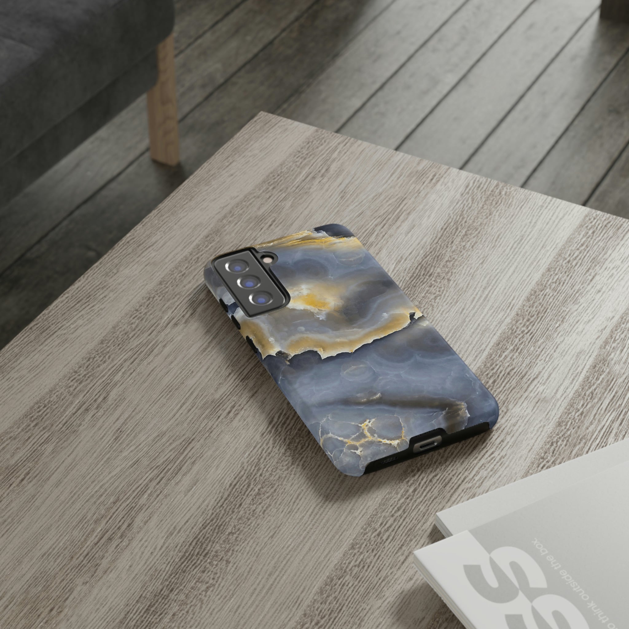 Marble Blue Gold Android Case (Protective) Phone Case