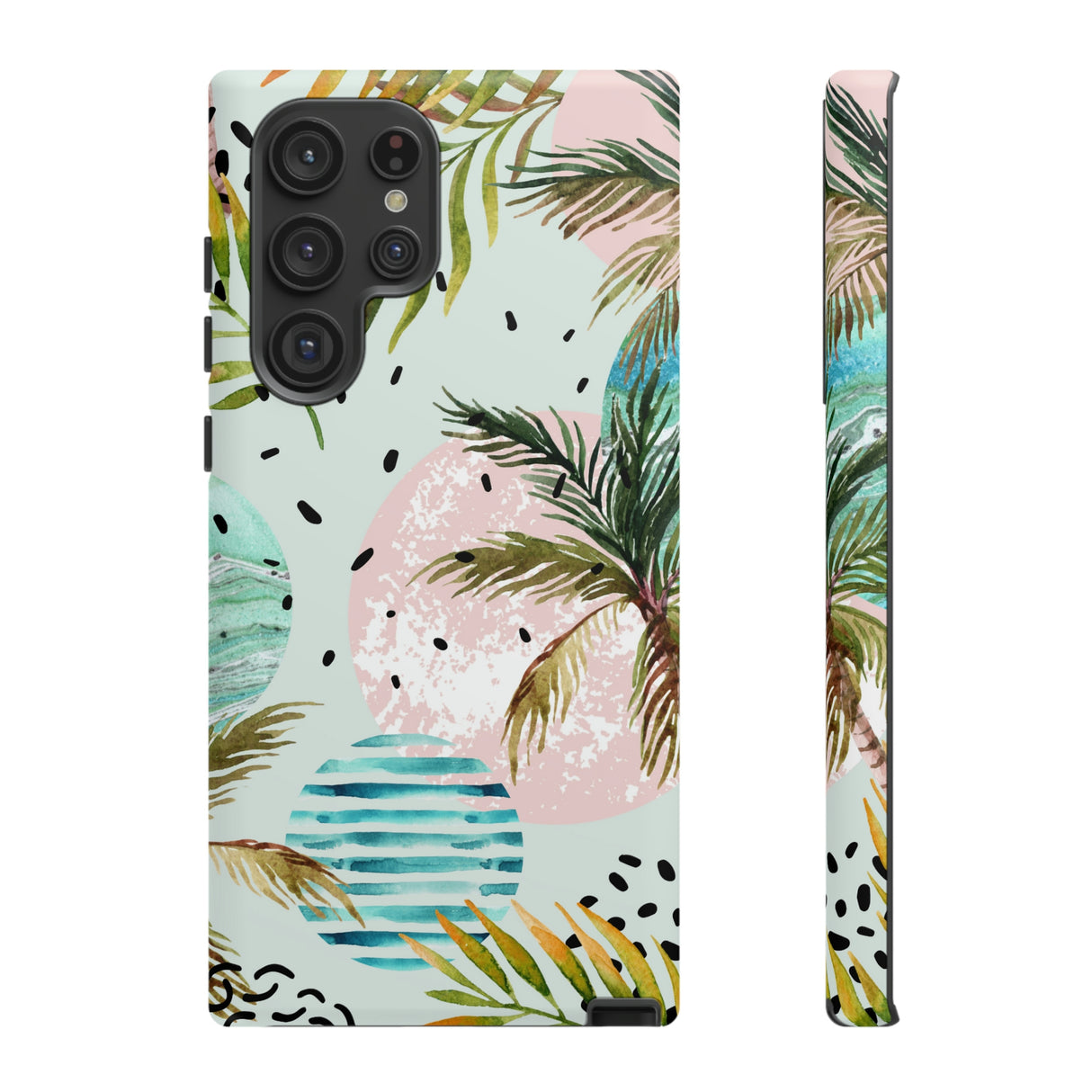 Summer Watercolor Android Case (Protective) Samsung Galaxy S22 Ultra Matte Phone Case