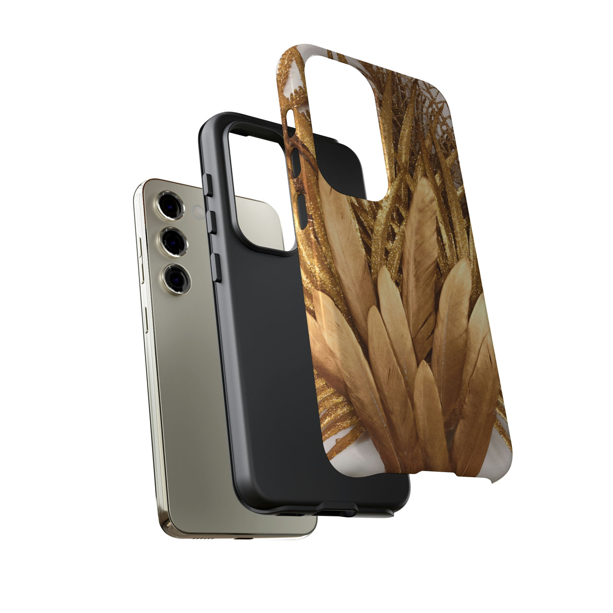 Gold Feather Android Case (Protective) Phone Case