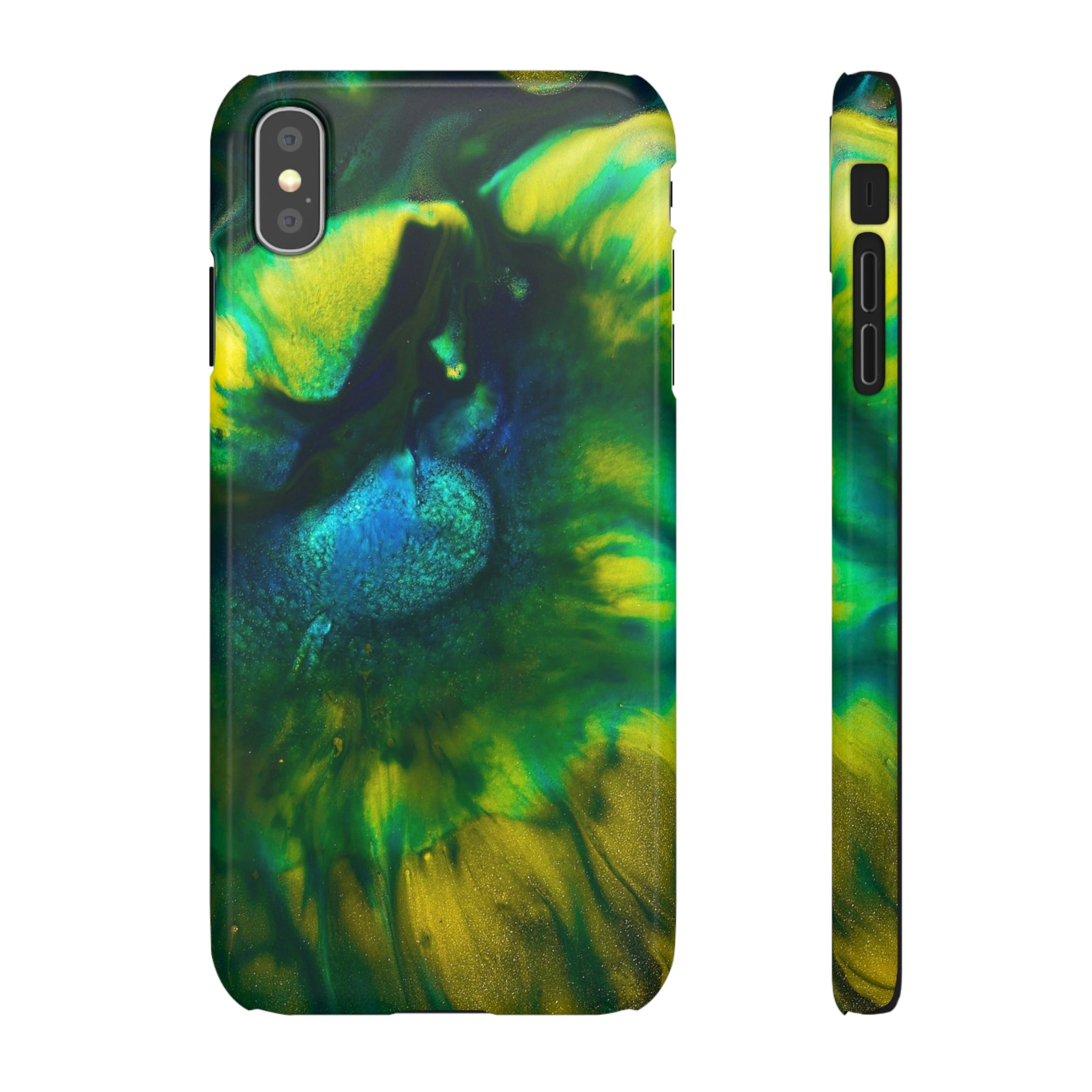 Dragon Eye Ink Art iPhone Case (Slim) iPhone XS MAX Glossy Phone Case