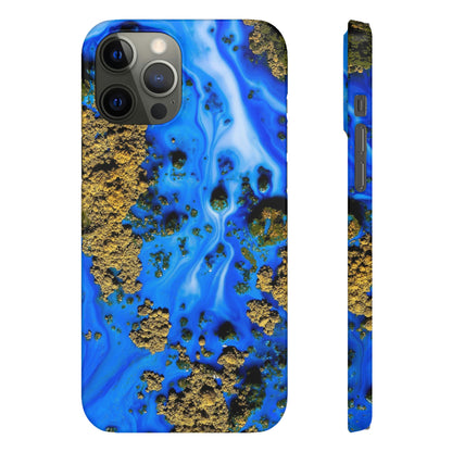 Blue River Ink Art iPhone Case (Slim) iPhone 12 Pro Max Glossy Phone Case