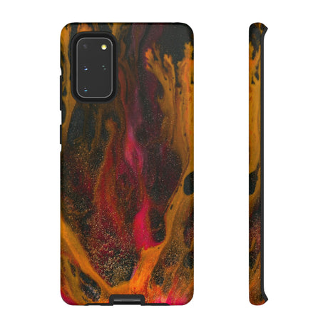 Bon Fire Ink Art Android Case (Protective) Samsung Galaxy S20+ Matte Phone Case