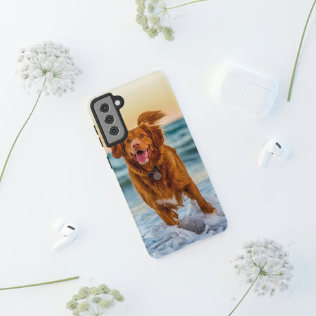 Happy Beach Dog Android Case (Protective) Phone Case