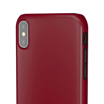 Burgundy Red iPhone Case (Slim) Phone Case