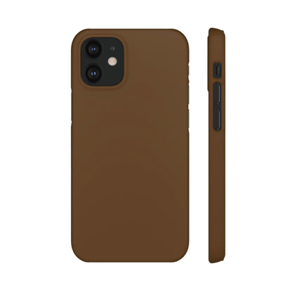 Dark Brown iPhone Case (Slim) iPhone 12 Mini Matte Phone Case