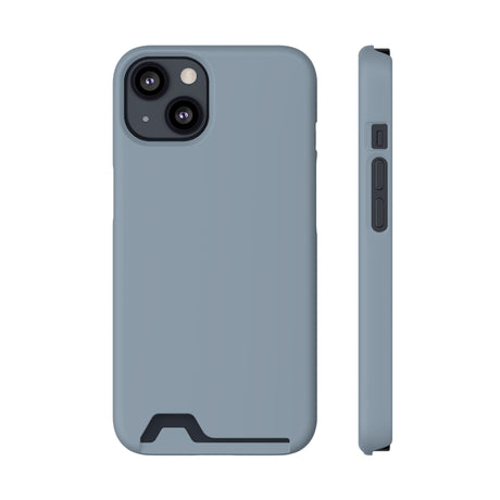 Cadet Grey iPhone Case (Card) iPhone 13 Matte Without gift packaging Phone Case